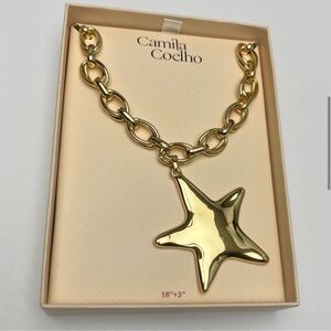 Camila Coelho Gold Chain Necklace with Star Pendant